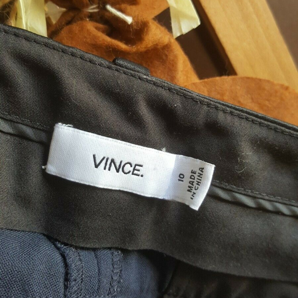 VINCE Satin Wool Tuxedo Pants